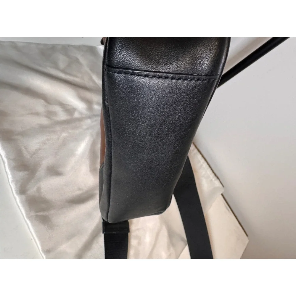 Coach Graham Pack Saddle Black Leather Sling Backpack C2931 Mens Crossbody Bag